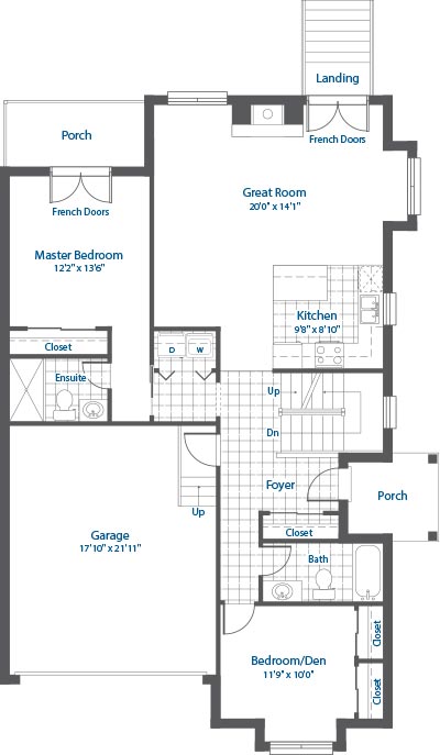 Main Floor of Aurora models.